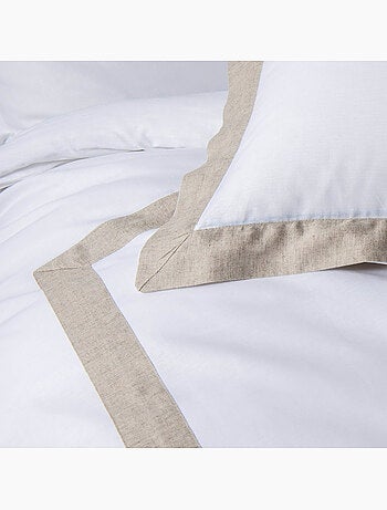 Set di biancheria da letto 3 pezzi in cotone e lino