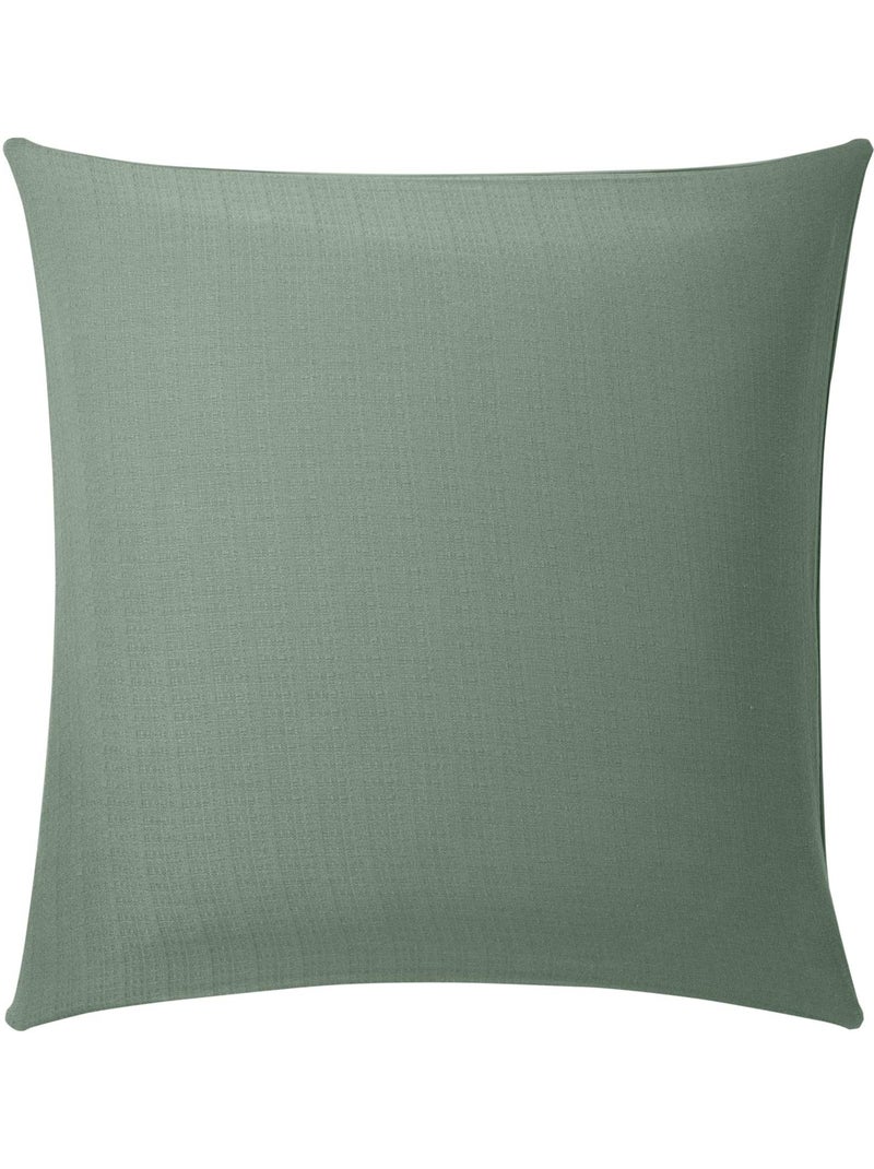Set di biancheria da letto 3 pezzi in cotone liscio a rilievo + federe Verde - Kiabi
