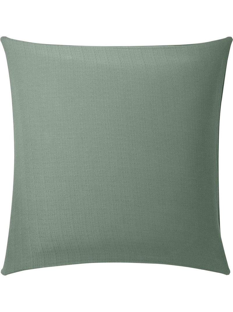 Set di biancheria da letto 3 pezzi in cotone liscio a rilievo + federe Verde - Kiabi