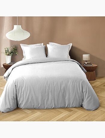 Set di biancheria da letto 3 pezzi in microfibra lavata a tinta unita + federe