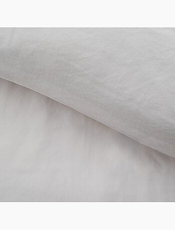 Set di biancheria da letto 3 pezzi in microfibra lavata a tinta unita + federe