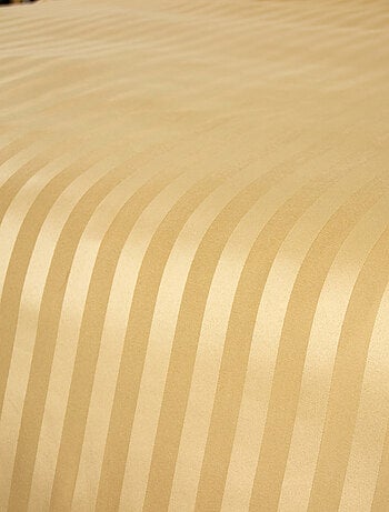 Set di biancheria da letto 3 pezzi in raso a righe sottili, copertina + federe