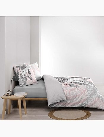 Set di biancheria da letto a 3 pezzi in cotone con acchiappasogni, fodere e copricuscini