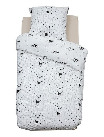 Set di biancheria da letto con stampa panda