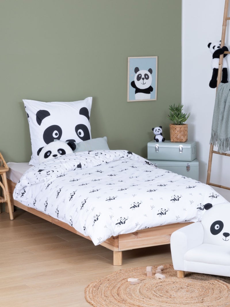 Set di biancheria da letto con stampa panda Bianco - Kiabi