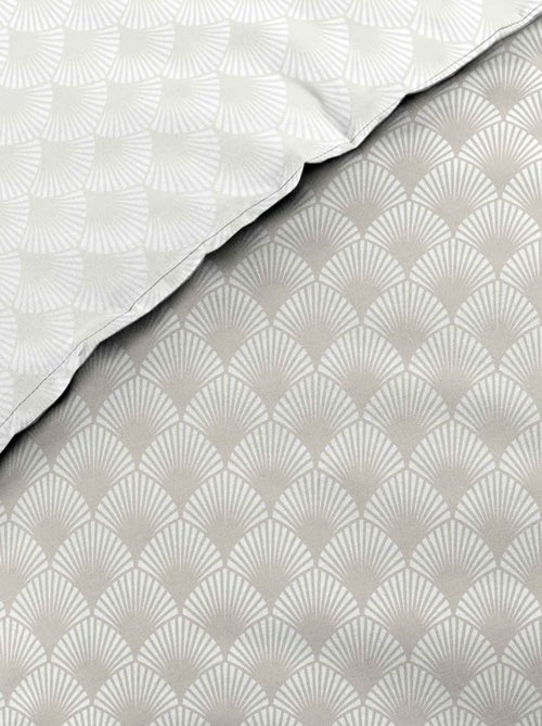 Set di biancheria da letto double-face in cotone stampato con motivo a fogliame - Kiabi