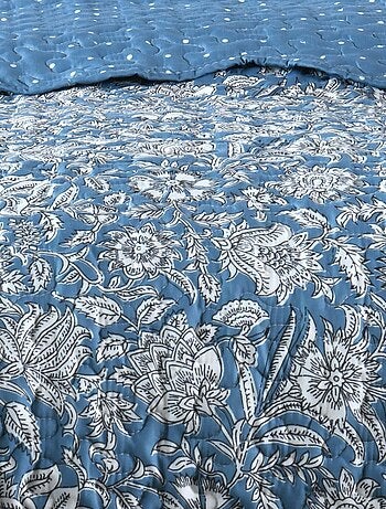 Set di biancheria da letto e federa reversibile in stile floreale