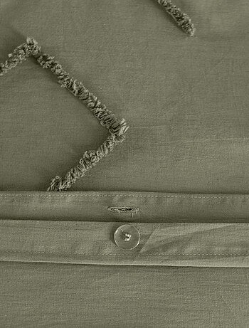 Set di biancheria da letto geometrica in cotone trapuntato