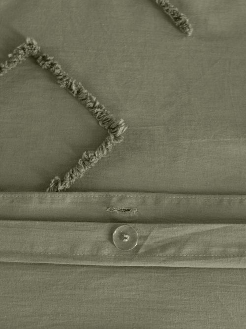 Set di biancheria da letto geometrica in cotone trapuntato - Kiabi