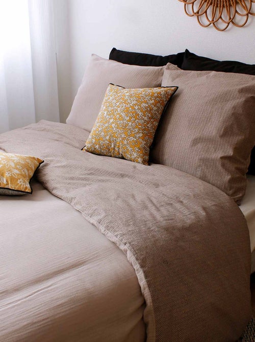 Set di biancheria da letto geometrica reversibile - Kiabi Set di biancheria da letto geometrica reversibile - Kiabi