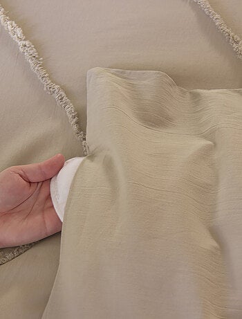 Set di biancheria da letto geometrico in cotone lavato e trapuntato