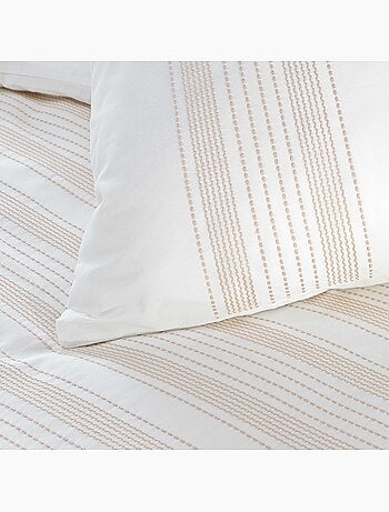 Set di biancheria da letto in cotone con ricamo fine