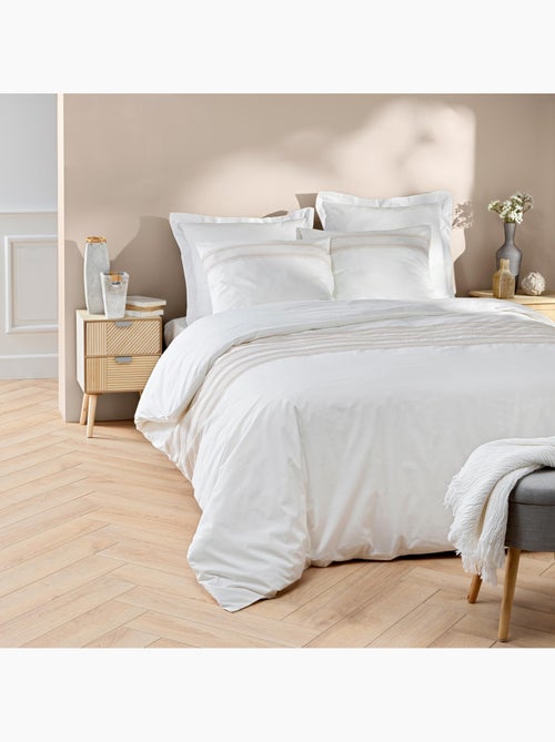 Set di biancheria da letto in cotone con ricamo fine - Kiabi Set di biancheria da letto in cotone con ricamo fine - Kiabi