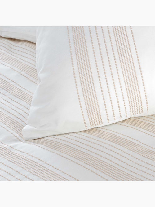 Set di biancheria da letto in cotone con ricamo fine - Kiabi Set di biancheria da letto in cotone con ricamo fine - Kiabi