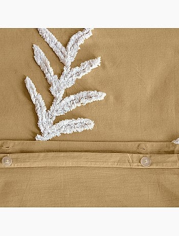 Set di biancheria da letto in cotone lavato a foglie intrecciate