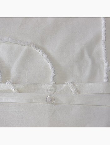 Set di biancheria da letto in cotone lavato con motivo geometrico astratto