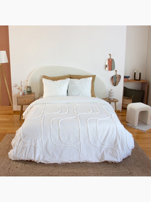 Set di biancheria da letto in cotone lavato con motivo geometrico astratto - Kiabi
