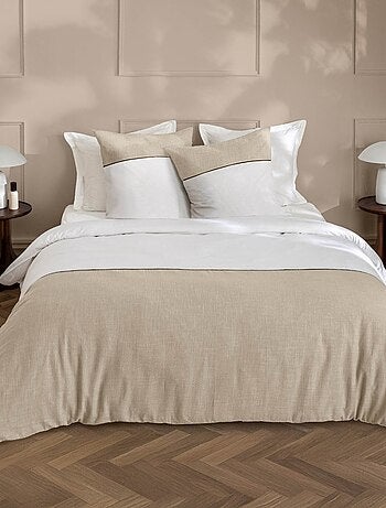 Set di biancheria da letto in cotone tinta unita e bicolore