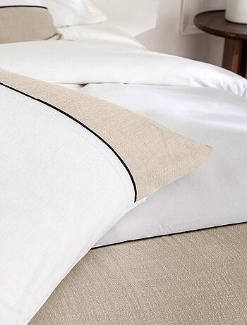Set di biancheria da letto in cotone tinta unita e bicolore