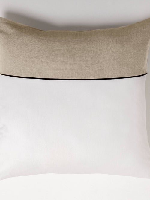 Set di biancheria da letto in cotone tinta unita e bicolore - Kiabi
