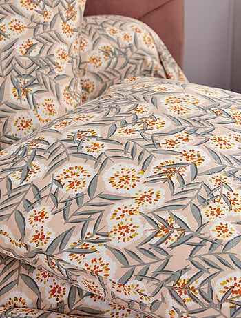 Set di biancheria da letto in flanella Foliage, copertina e federa