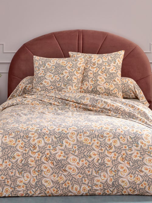 Set di biancheria da letto in flanella Foliage, copertina e federa - Kiabi
