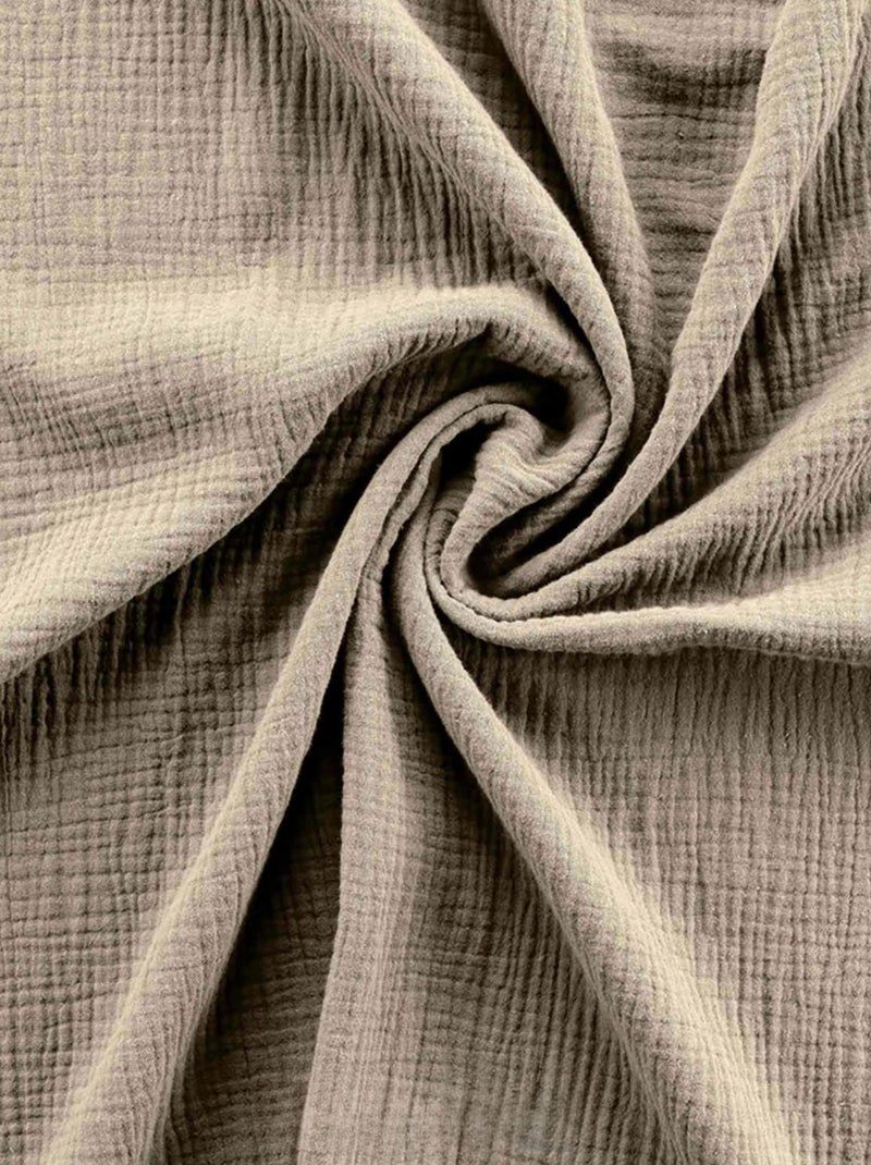 Set di biancheria da letto in garza di cotone Beige sabbia - Kiabi