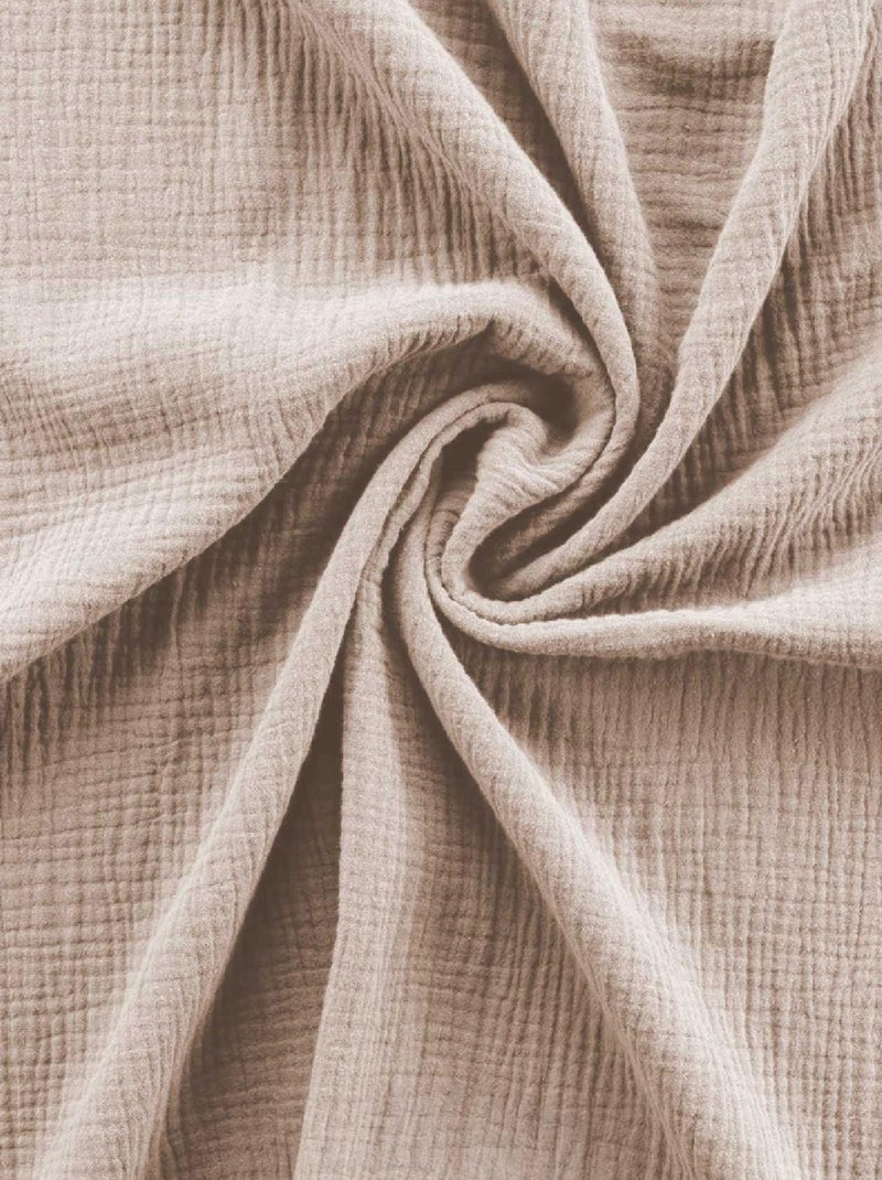 Set di biancheria da letto in garza di cotone Beige sabbia - Kiabi