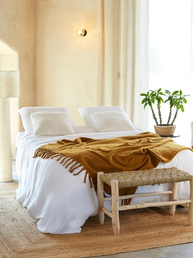 Set di biancheria da letto in garza di cotone Bianco - Kiabi