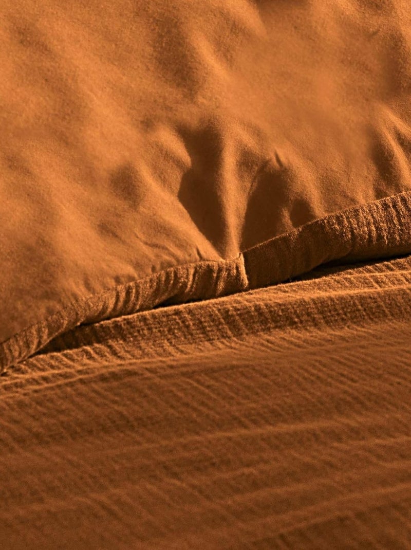 Set di biancheria da letto in garza di cotone Bronzo - Kiabi