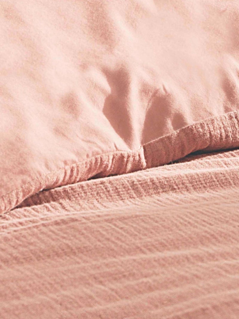 Set di biancheria da letto in garza di cotone Rosa - Kiabi