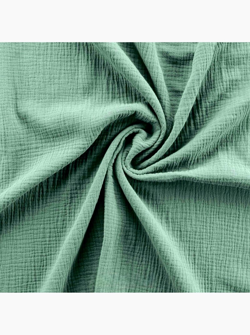 Set di biancheria da letto in garza di cotone Verde salvia - Kiabi