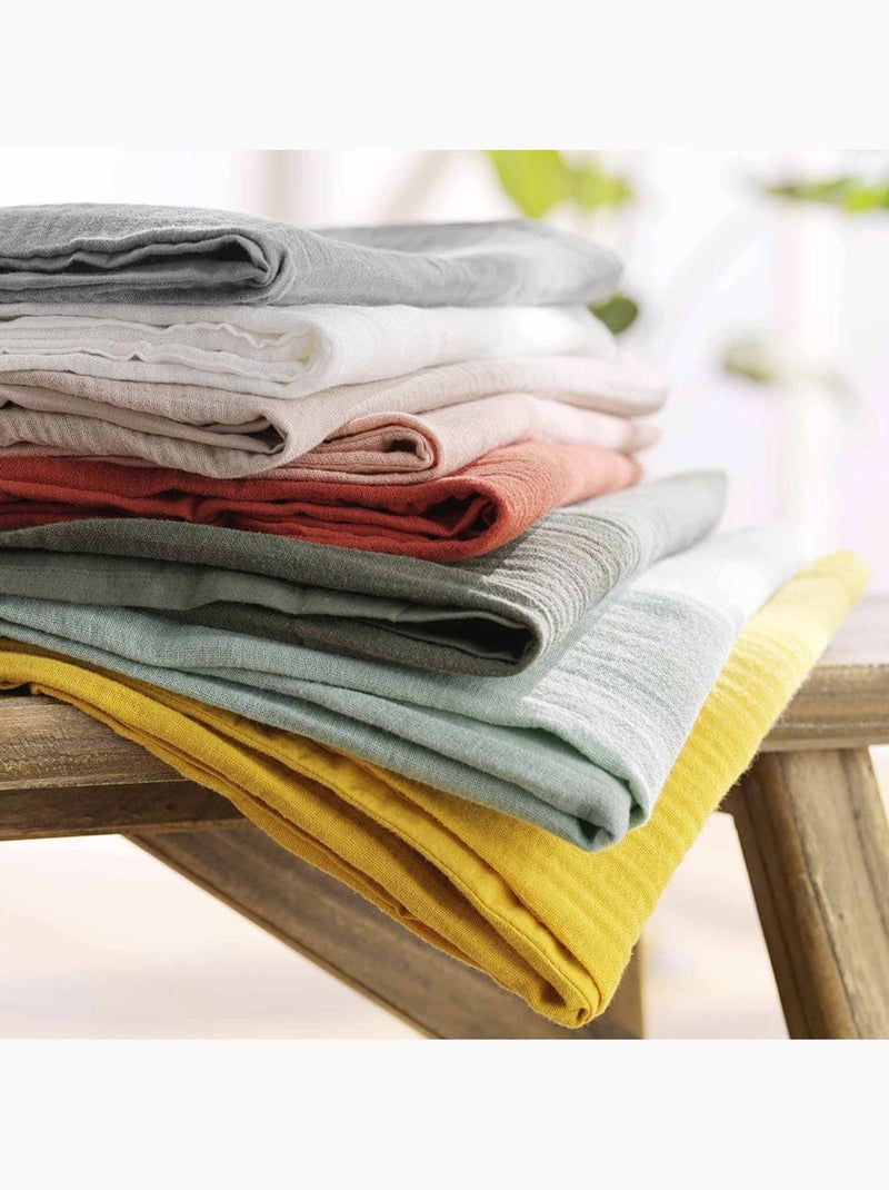 Set di biancheria da letto in garza di cotone Verde salvia - Kiabi