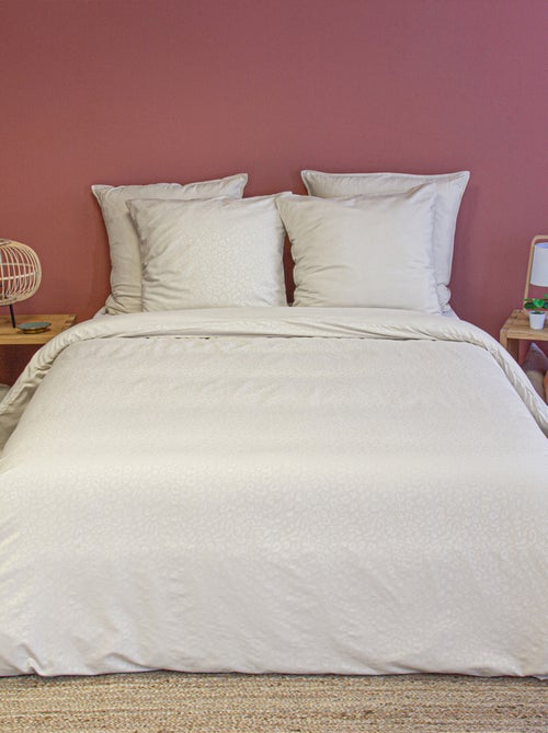 Set di biancheria da letto in microfibra leopardata 3 pezzi, copertina + federe - Kiabi