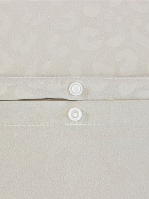 Set di biancheria da letto in microfibra leopardata 3 pezzi, copertina + federe - Kiabi