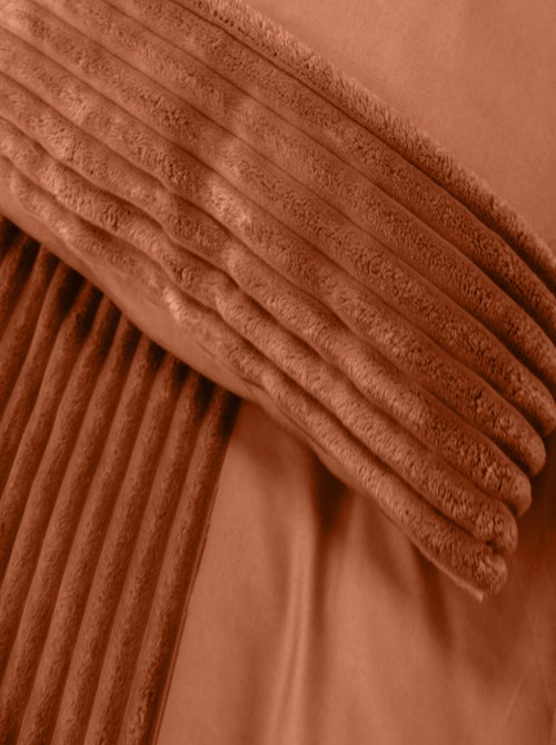 Set di biancheria da letto in velluto a coste 3 pezzi + federe - Kiabi