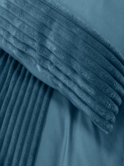 Set di biancheria da letto in velluto a coste 3 pezzi + federe - Kiabi