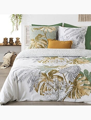Set di biancheria da letto monstera in cotone 240x220cm