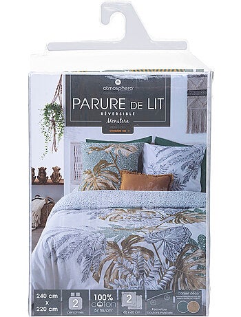 Set di biancheria da letto monstera in cotone 240x220cm