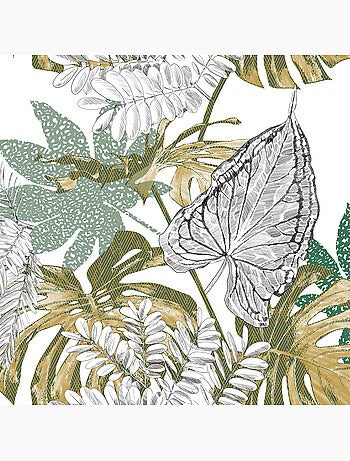 Set di biancheria da letto monstera in cotone 240x220cm