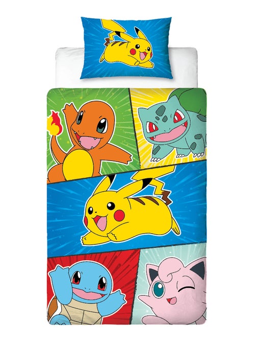Set di biancheria da letto Pokémon, microfibra certificata Oeko-Tex, letto singolo, FRIENDS - Kiabi Set di biancheria da letto Pokémon, microfibra certificata Oeko-Tex, letto singolo, FRIENDS - Kiabi