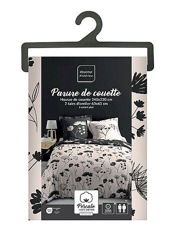 Set di biancheria da letto reversibile Iris 3 pezzi