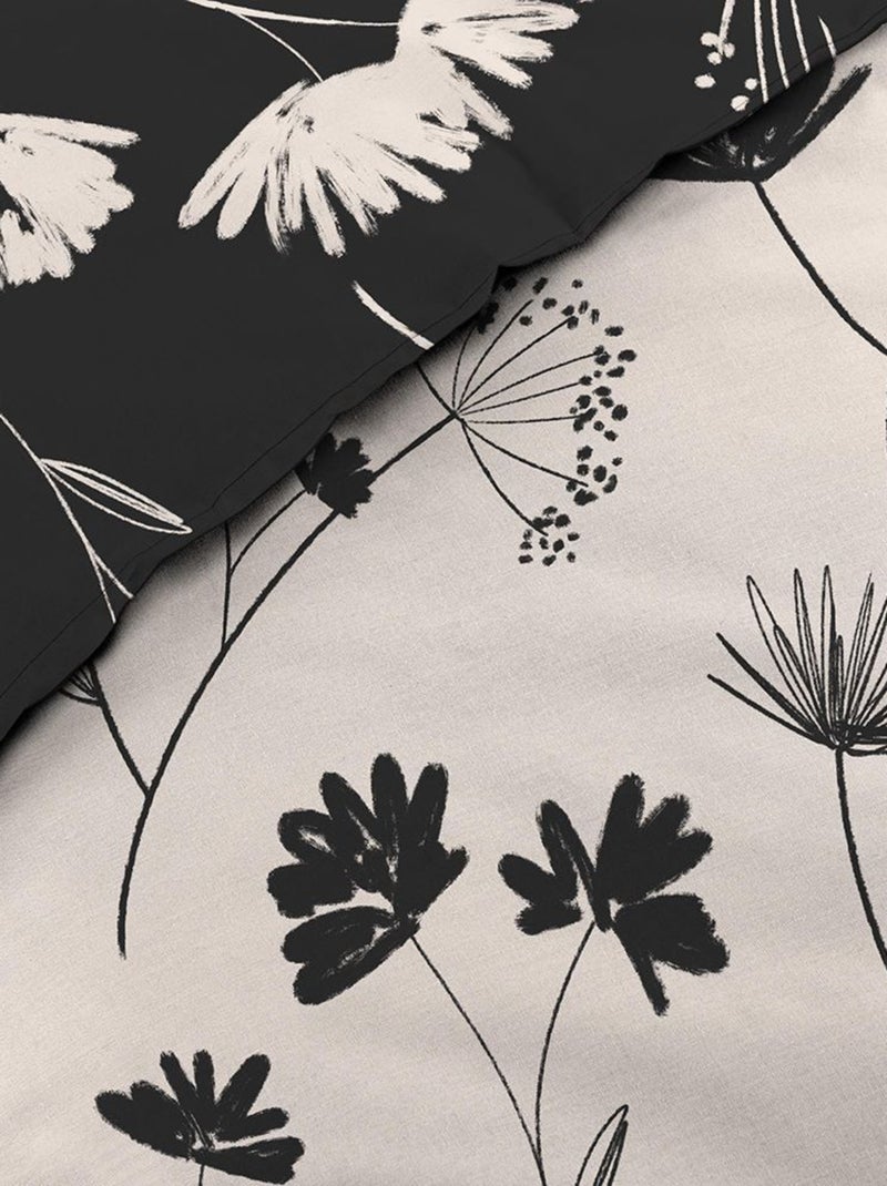 Set di biancheria da letto reversibile Iris 3 pezzi Bianco - Kiabi