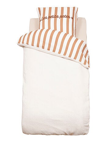 Set di biancheria da letto reversibile per bambini con effetto bouclette