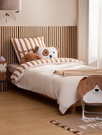 Set di biancheria da letto reversibile per bambini con effetto bouclette