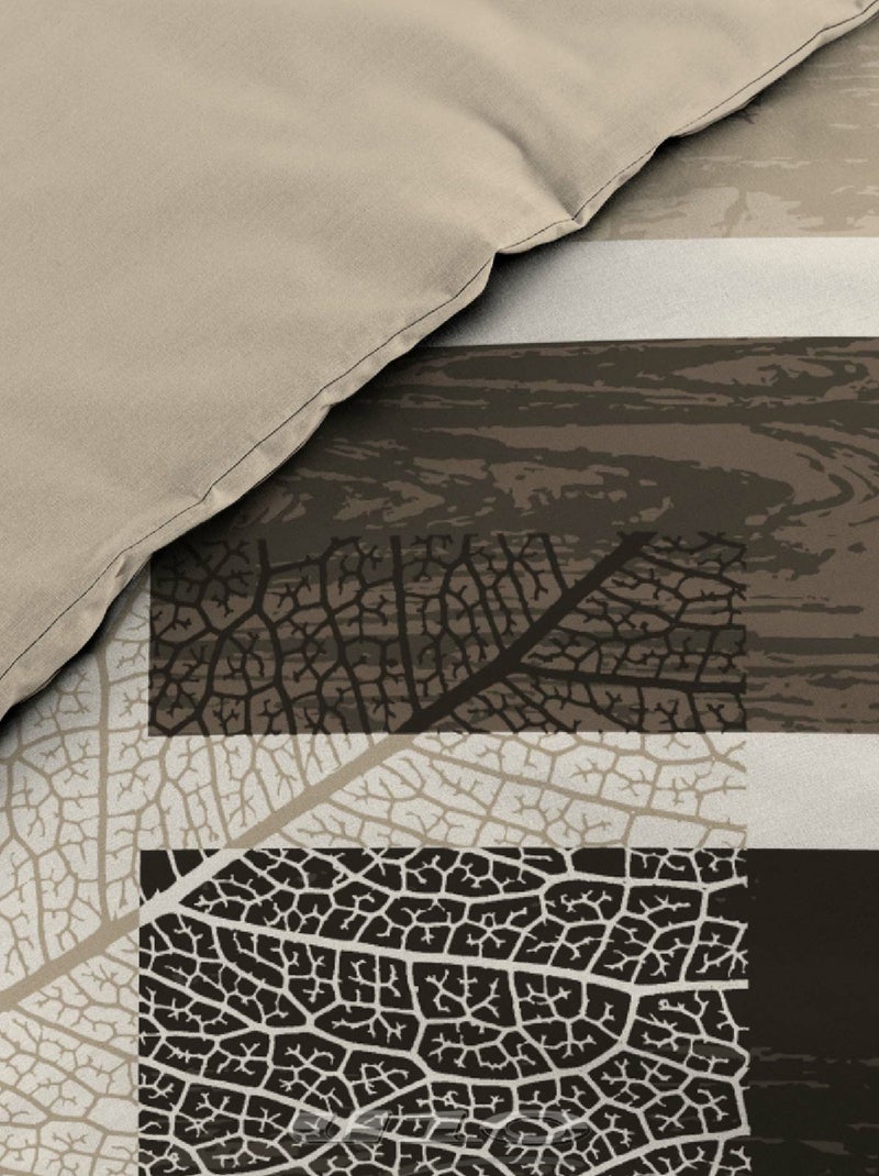 Set di biancheria da letto So Natural 3 pezzi Beige grigio - Kiabi