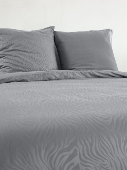 Set di biancheria da letto zebrata 3 pezzi, copertina e federe - Kiabi