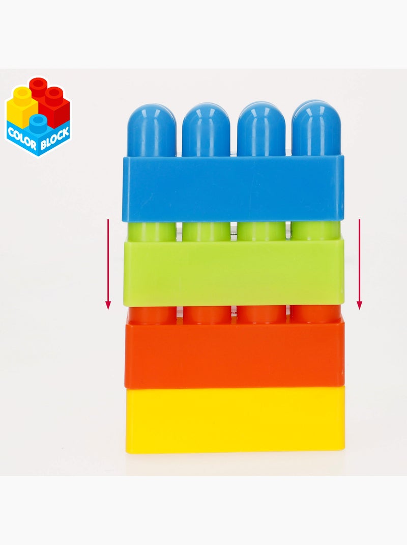 Set di blocchi da costruzione da 144 pezzi maxi color block N/D - Kiabi