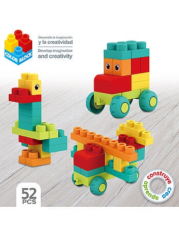 Set di blocchi da costruzione flexi da 52 pezzi color block