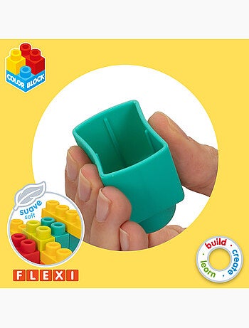 Set di blocchi da costruzione flexi da 52 pezzi color block